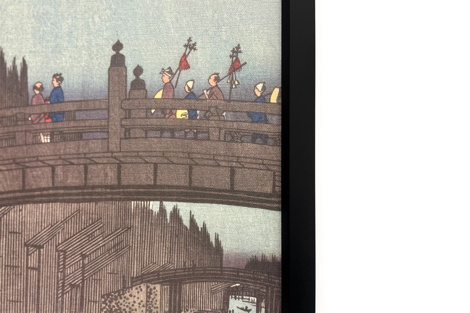 Bamboemarkt bij Capital Bridge, 1857 - Ando Hiroshige