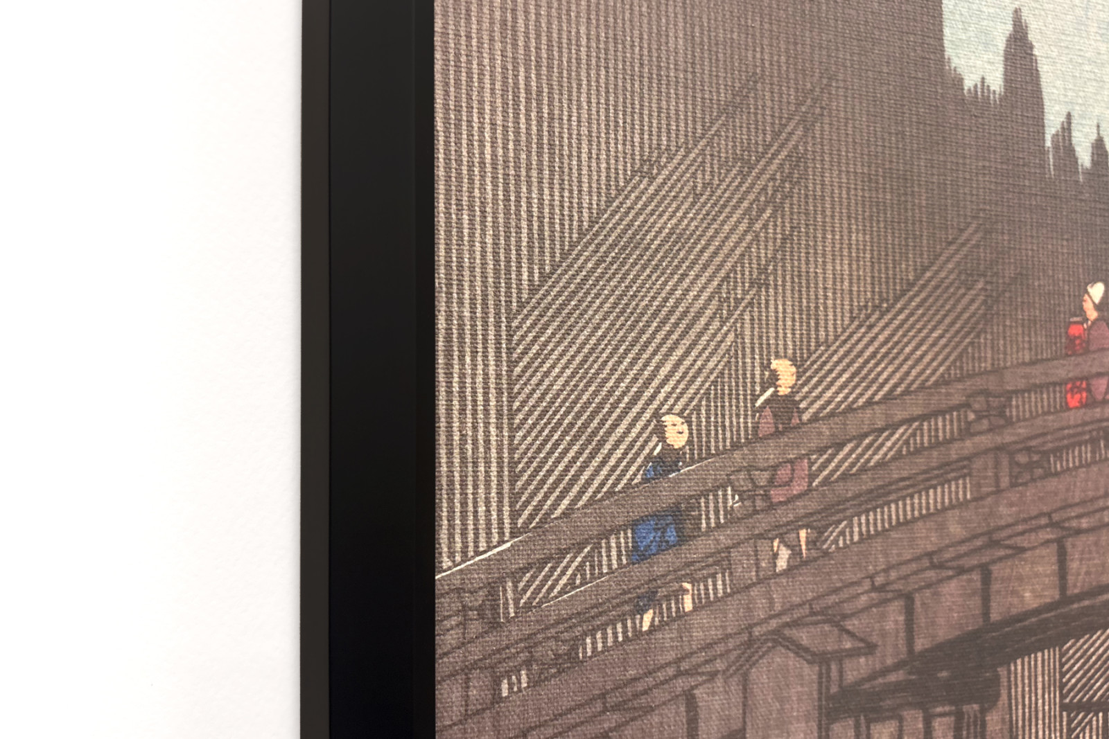 Bamboemarkt bij Capital Bridge, 1857 - Ando Hiroshige