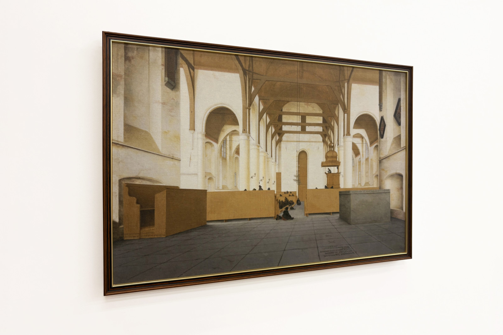 Interieur van de Sint-Odulphuskerk in Assendelft, 1649 - Pieter Janszoon Saenredam