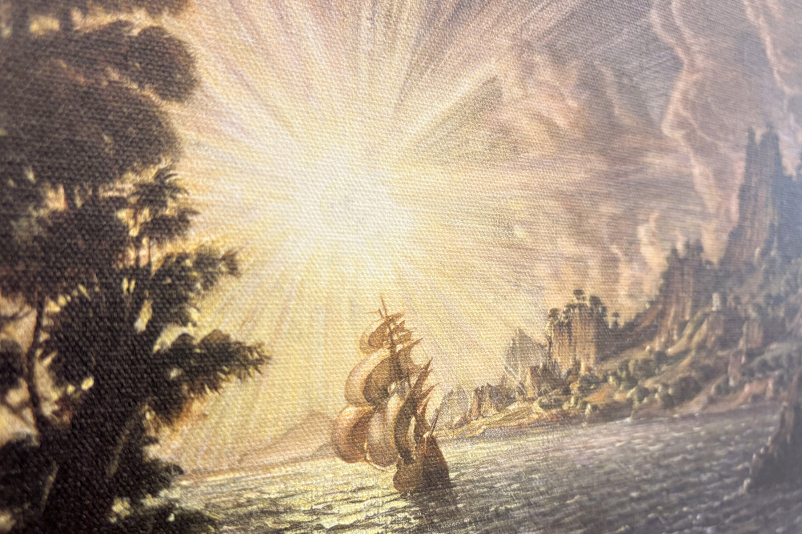 De schepen, de avondzon. - Konstantin Bogayevsky