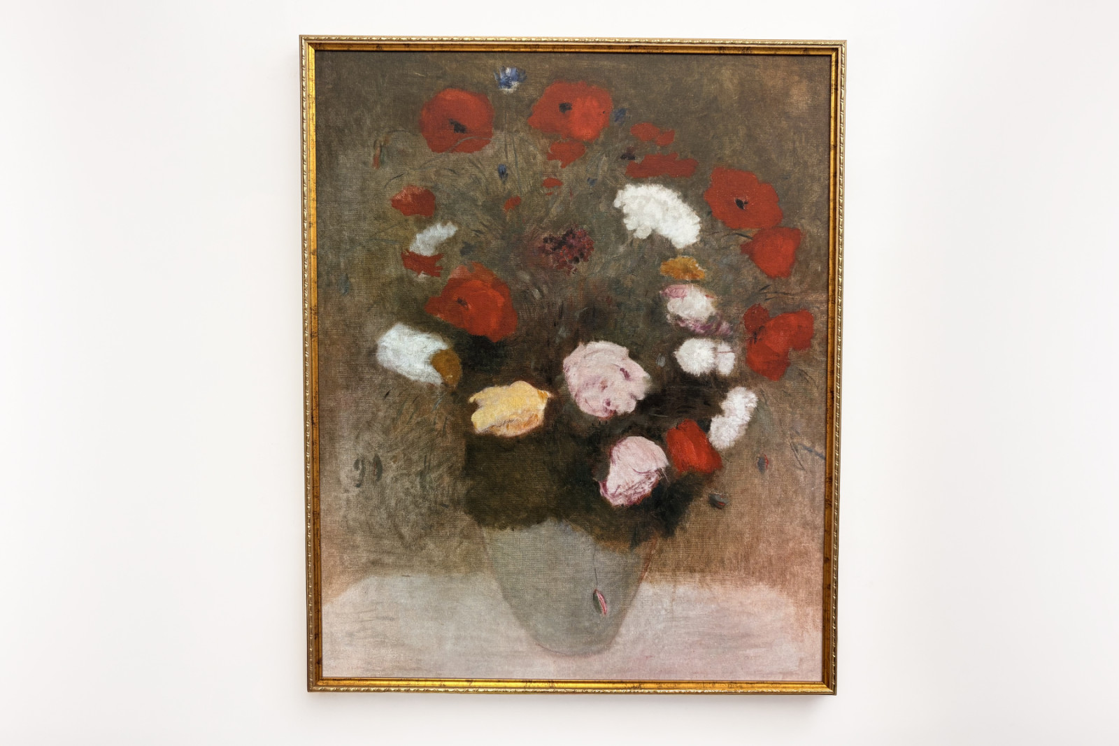 Boeket met klaprozen. Schilderij door Odilon Redon (1840-1916) - Odilon Redon