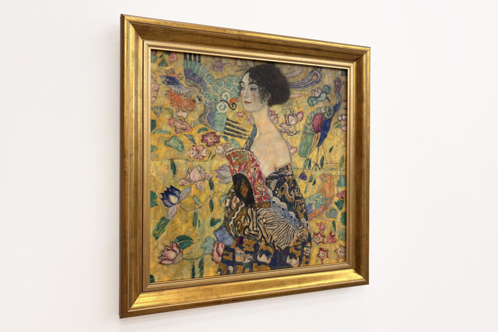 Dame met waaier - Gustav Klimt