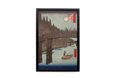 Bamboemarkt bij Capital Bridge, 1857