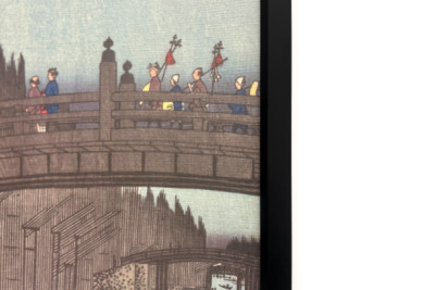 Bamboemarkt bij Capital Bridge, 1857