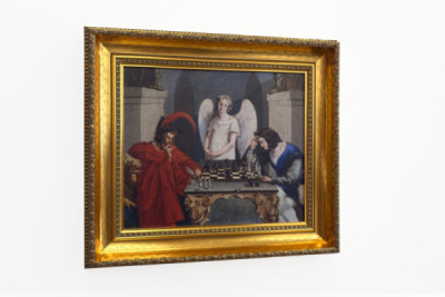 Faust en Mephisto aan het schaken