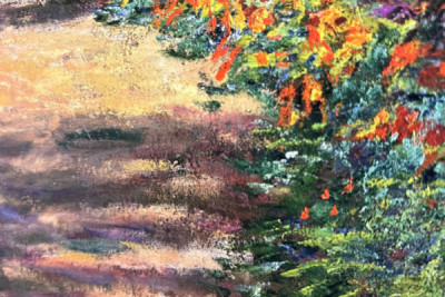 Een pad in Monet's tuin, Giverny, 1902