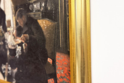 Diner - Diner in de rue Miromesnil, het huis van de familie Caillebotte (olieverf op doek)