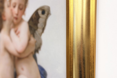 Cupido en Psyche als kinderen, De eerste kus, 1890