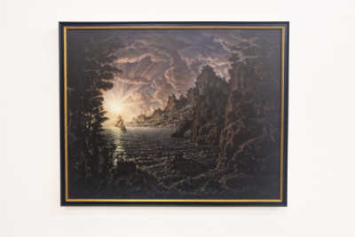 De schepen, de avondzon.