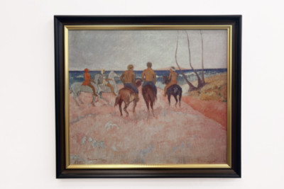 Ruiter op het Strand