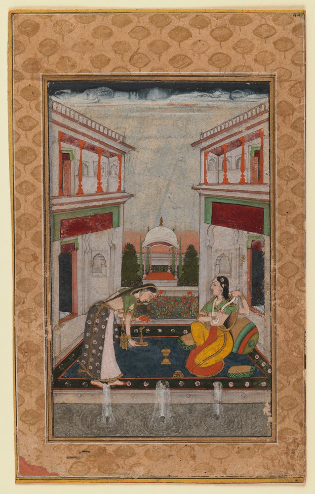 Syam Kalyan Ragini, c.1740-1750 door Indian School