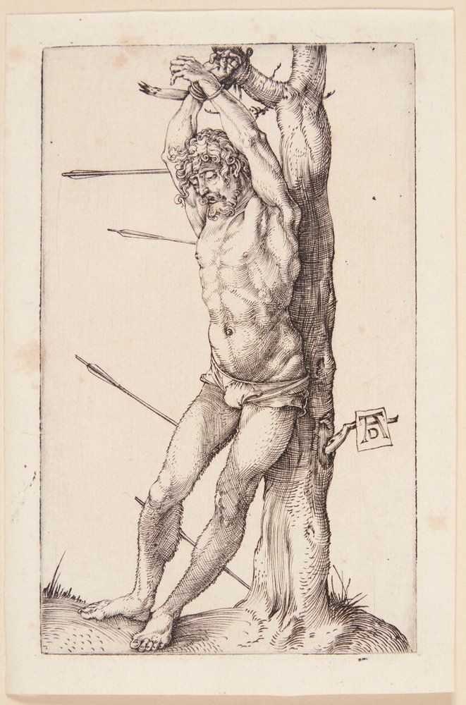 St. Sebastian bij de boom door Albrecht Dürer
