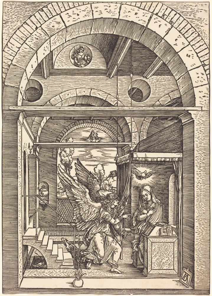 De annunciatie door Albrecht Dürer