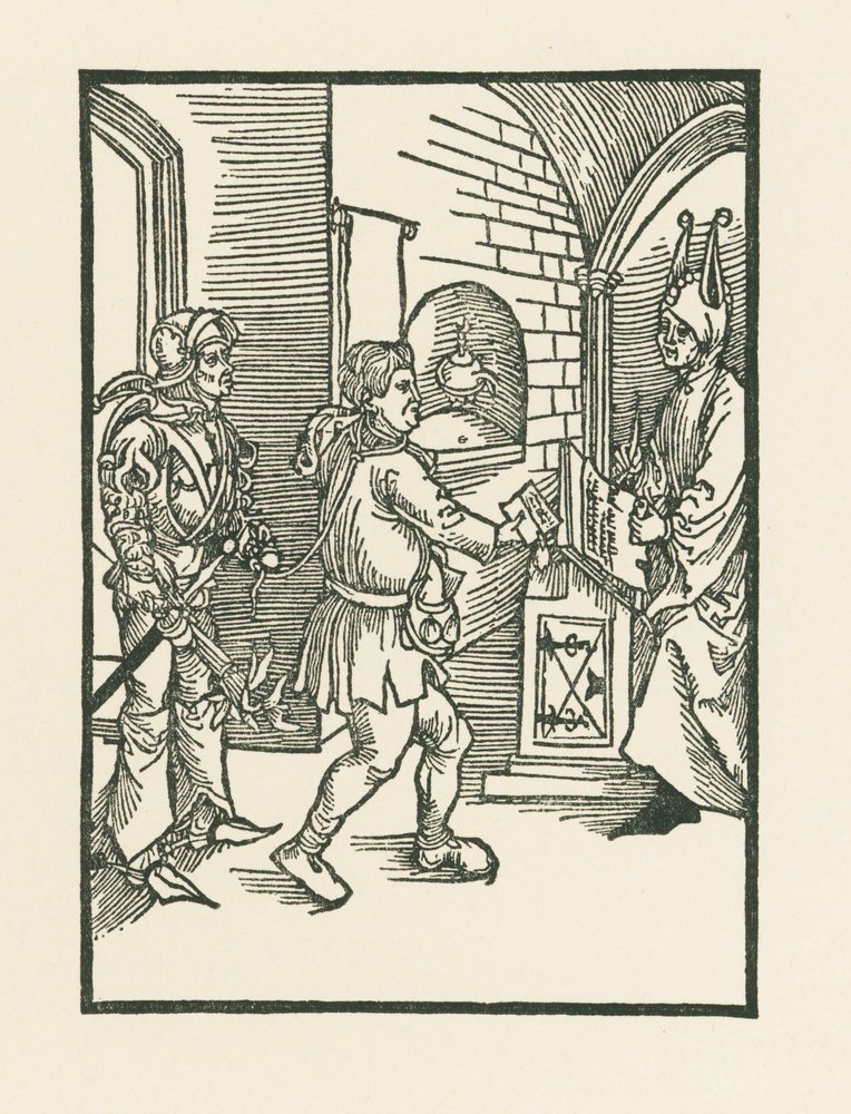 Van de router en scribe door Albrecht Dürer or Duerer