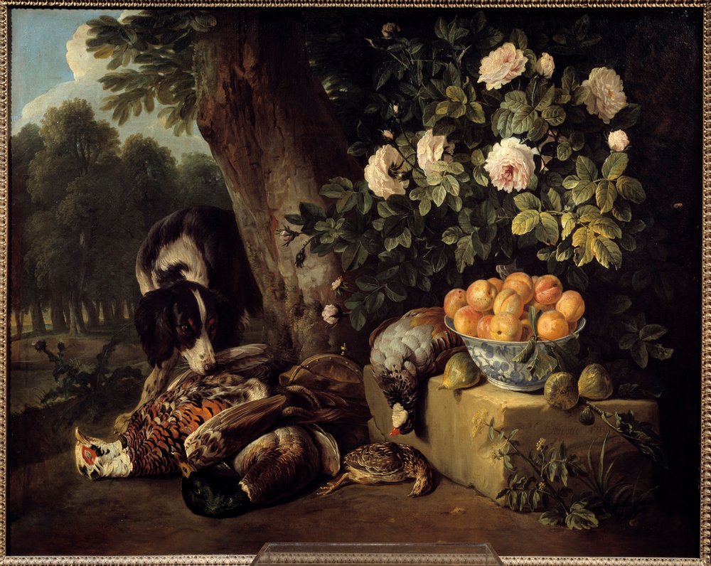 Stilleven met Wild door Alexandre-Francois Desportes