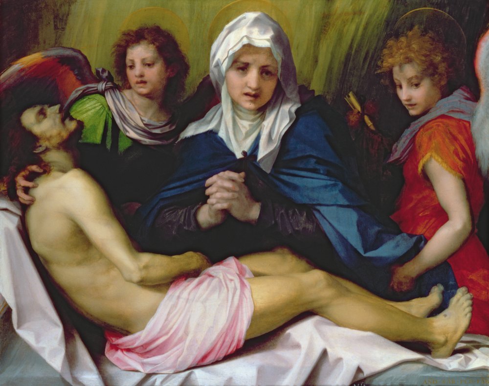 Bewening van Christus, ca. 1519-20 door Andrea del Sarto