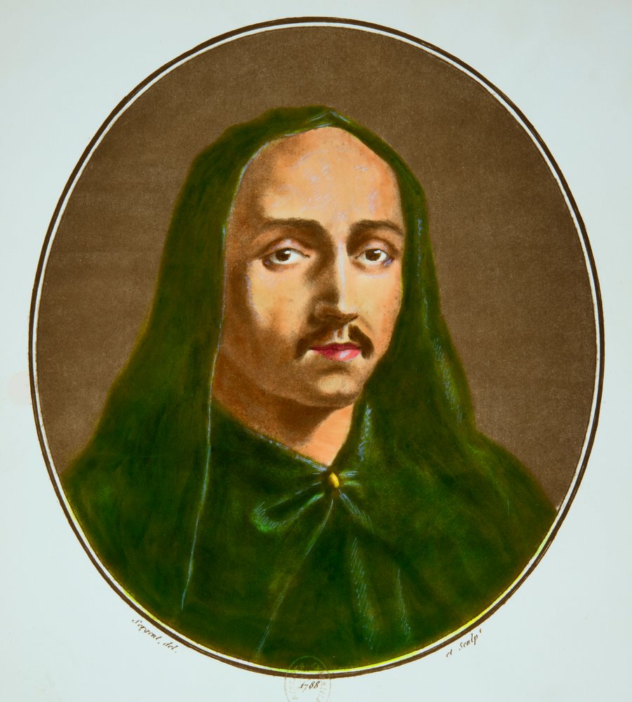 Portret van abt Suger van Saint-Denis (1080-1151), raadgever van koning Lodewijk VI en regent van Frankrijk van 1147 tot 1149, particuliere collectie door Anonymous Anonymous