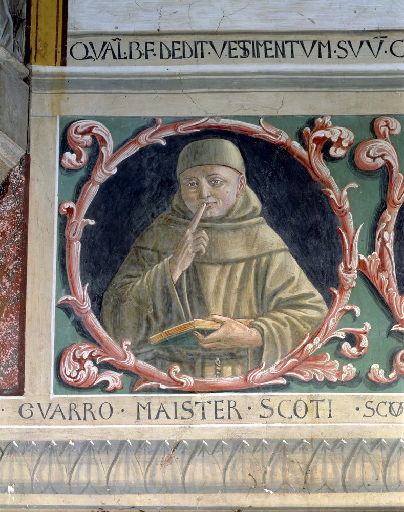 John Duns Scotus (c.1265-c.1308) 1450 door Benozzo di Lese di Sandro Gozzoli