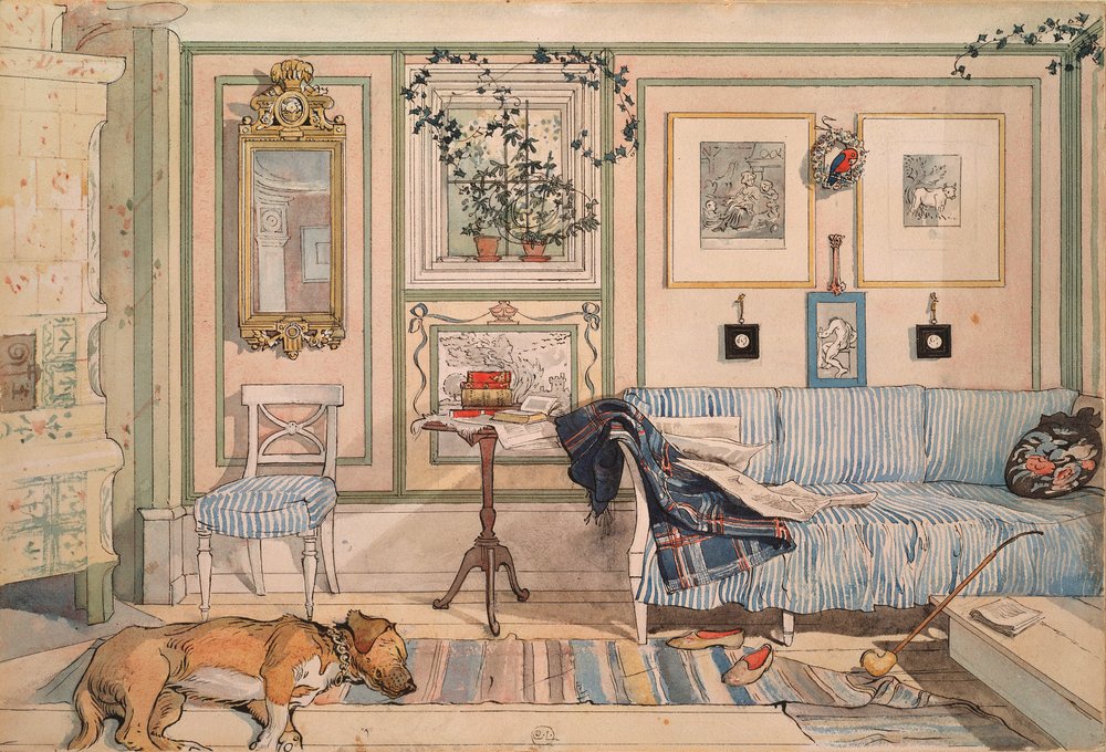 Gezellige hoek door Carl Larsson