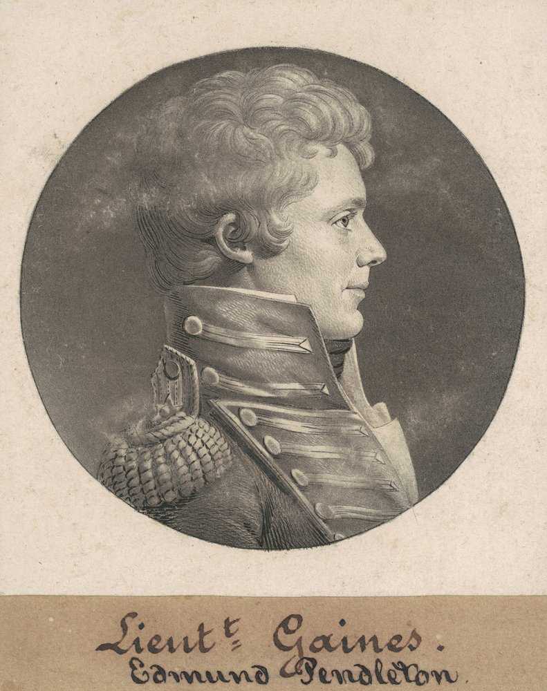 Edmund Pendleton Gaines door Charles B. J. Févret de Saint Mémin
