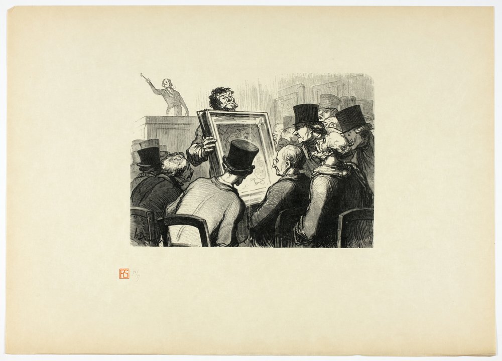Les amateurs de tableaux à l