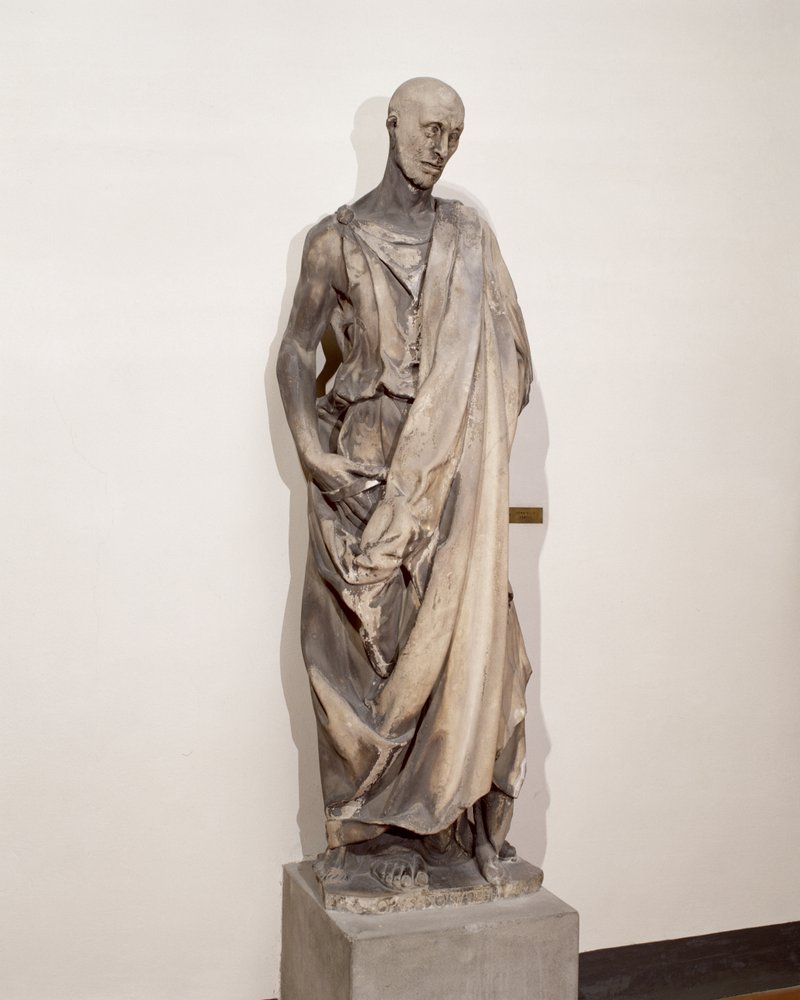 De profeet Habakuk (Lo Zuccone), ca. 1423-36 door Donatello