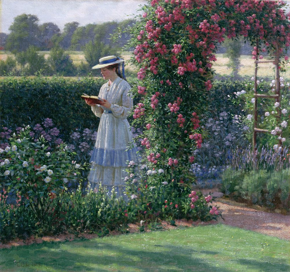 Zoete eenzaamheid, 1919 door Edmund Blair Leighton