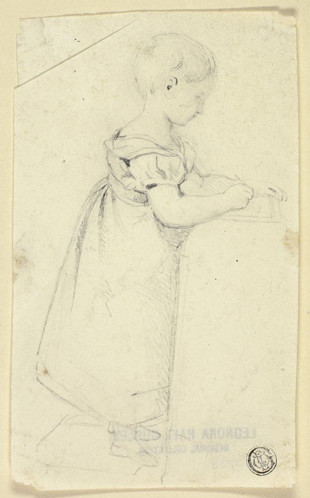 Meisje dat bij Bureau en het Schrijven zich bevindt door Edmund Thomas Parris