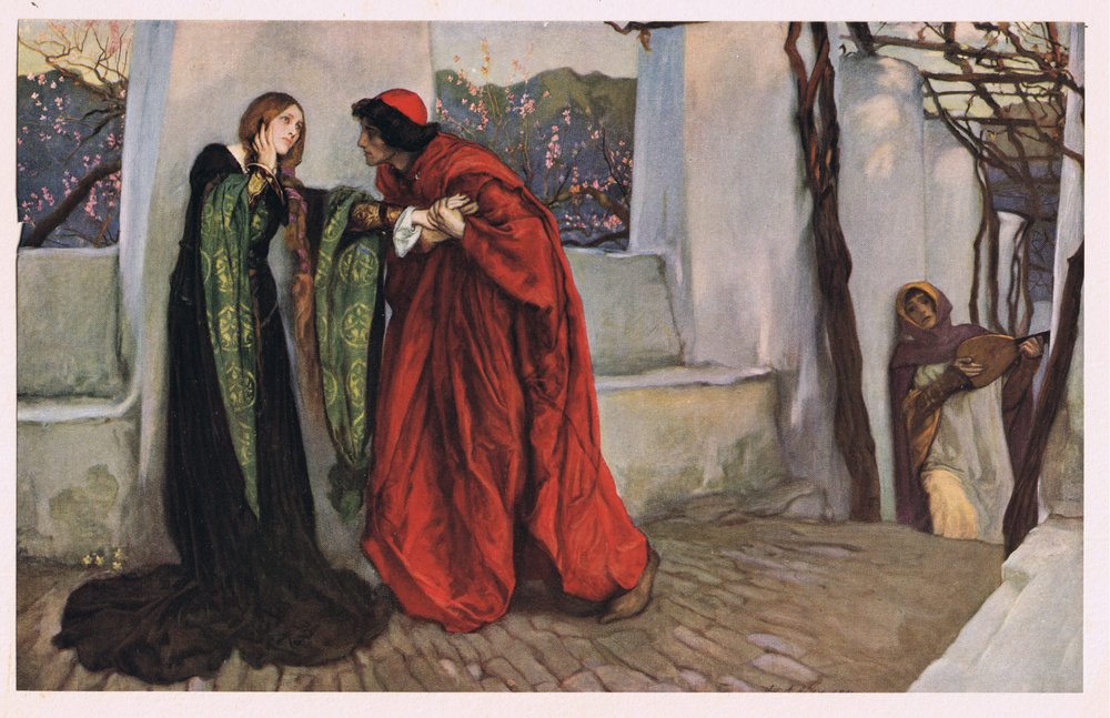 O, Meesteres waar dwaal je rond, uit 'Twelfth Night' van William Shakespeare door Edwin Austin Abbey