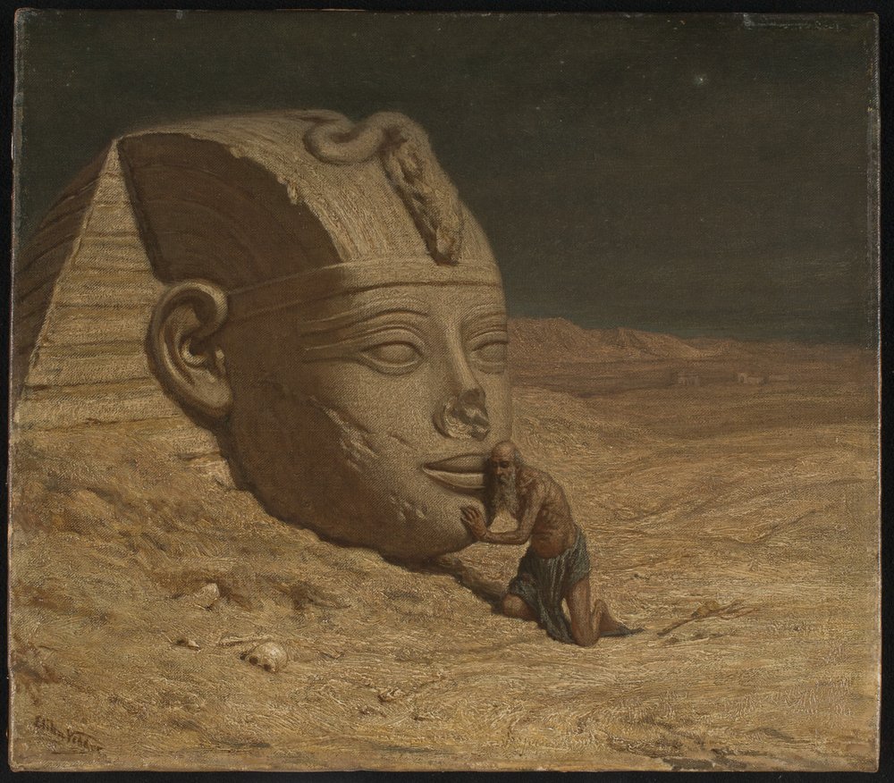 De ondervrager van de Sfinx door Elihu Vedder