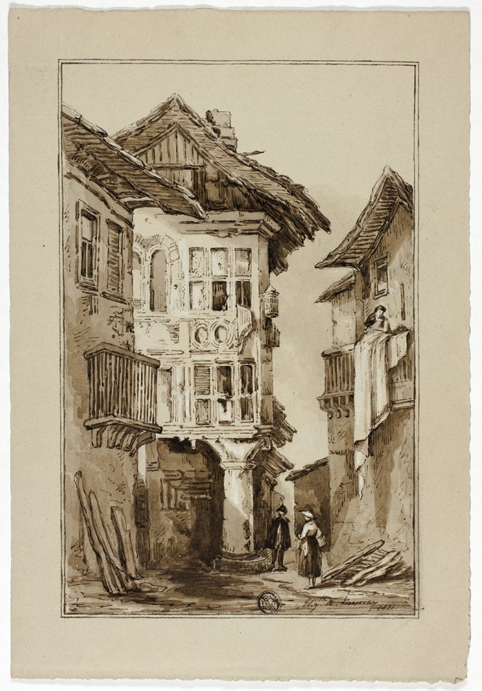 Rustieke Straatscène door Elizabeth Murray