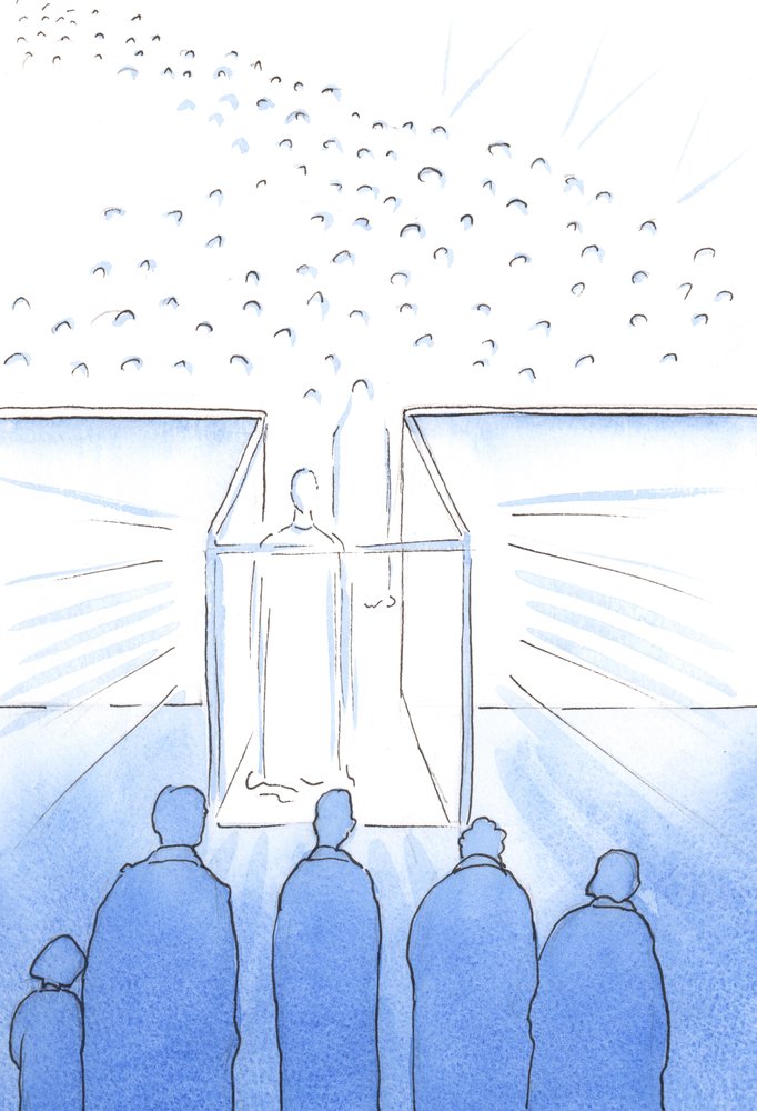 Het tabernakel is als een gang naar de Hemel waar we Christus en zijn heiligen kunnen ontmoeten en ons kunnen voorbereiden op de Hemel aan het einde van het leven door Elizabeth Wang
