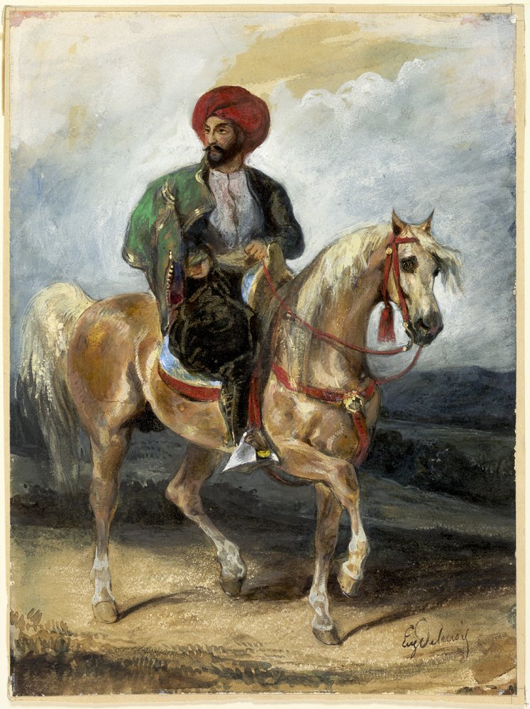 De Turkse Ruiter door Eugène Delacroix