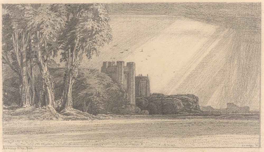Landschap met Kasteel door F.L. Griggs