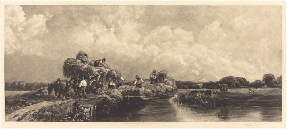 Een Romeins Kanaal door Frank Short, after Peter De Wint