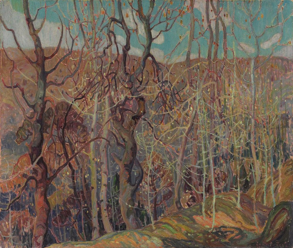 Zilverkleurige wirwar door Franklin Carmichael