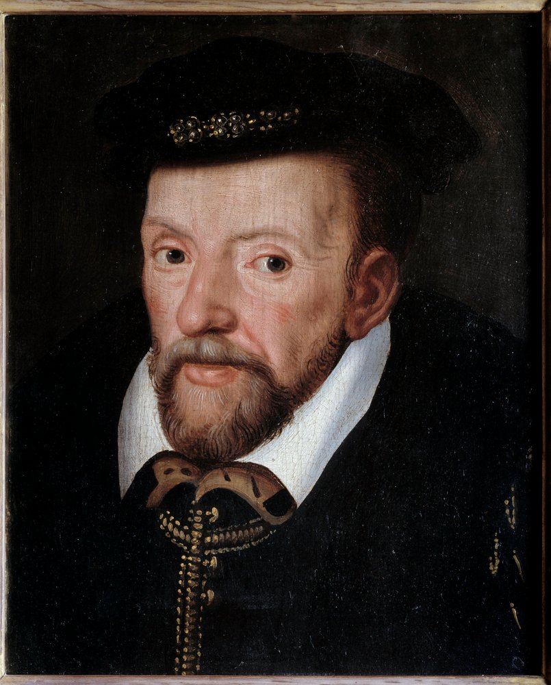 Portret van Gaspard de Coligny (1519-1572) Admiraal van Frankrijk door French School
