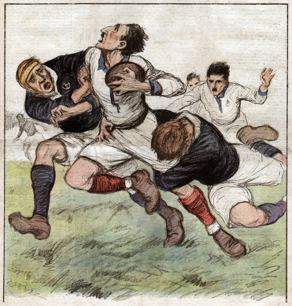 Rugbywedstrijd door French School