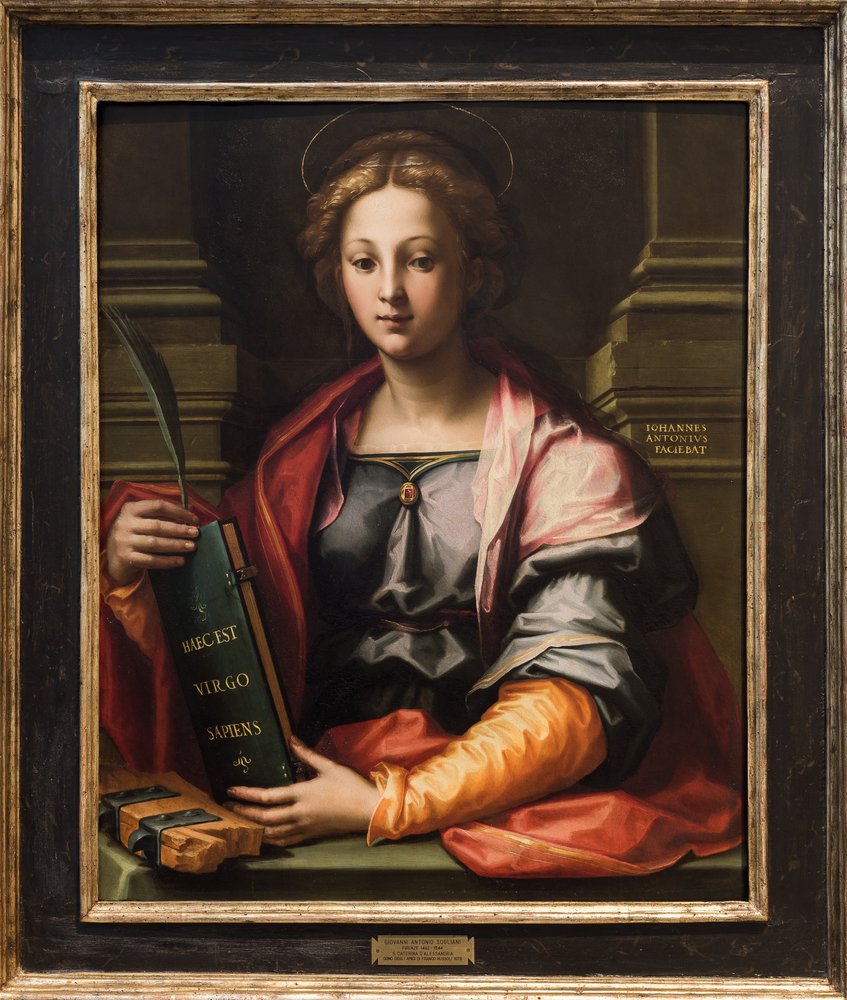 Sint-Catharina van Alexandrië door Giovanni Antonio Sogliani