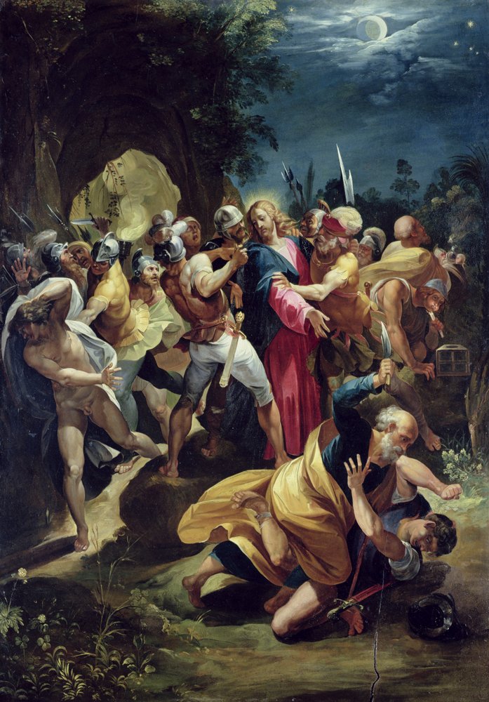 De arrestatie van Christus, ca. 1590 door Giuseppe Cesari