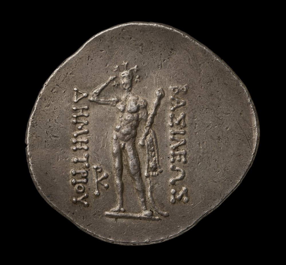 Indo-Griekse Munt (zilver) door Greek