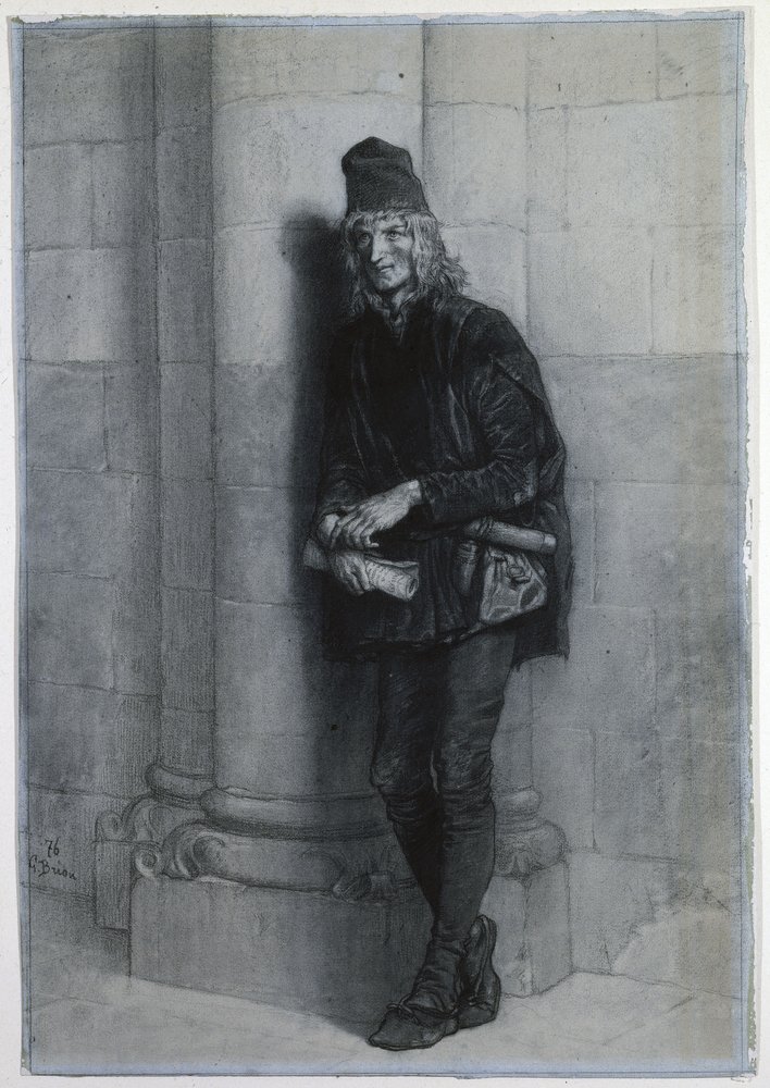 Pierre Gringoire. door Gustave Brion