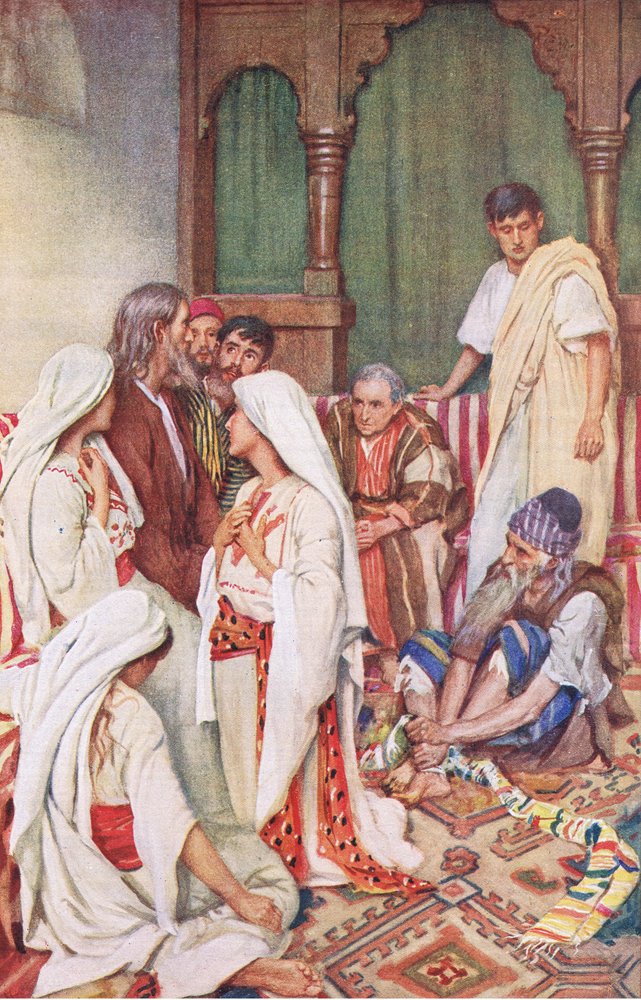 De prediking van Agabus, illustratie uit Harold Copping Pictures: The ...