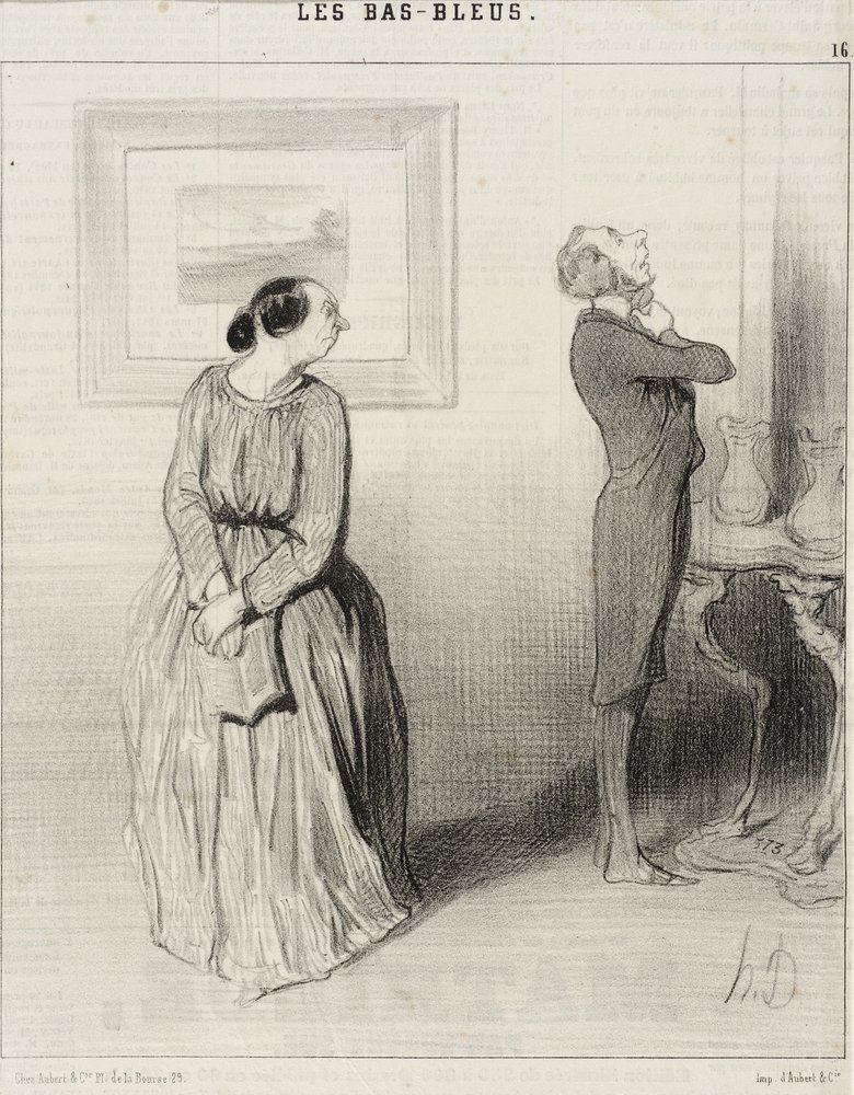 Schatje ... kom mijn rozet toch schikken! ... door Honoré Daumier