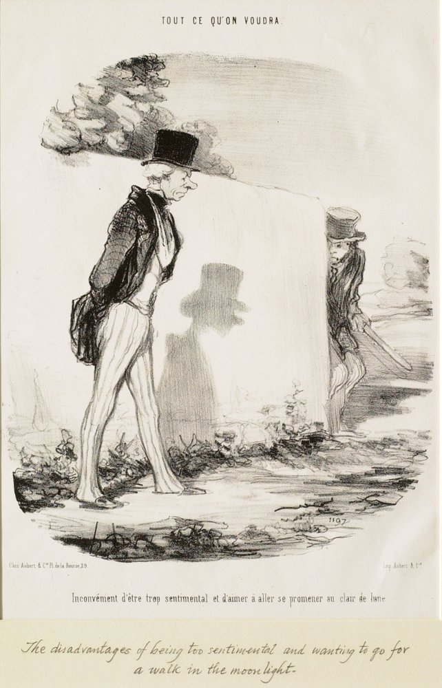 Het nadeel van te sentimenteel zijn... door Honoré Daumier