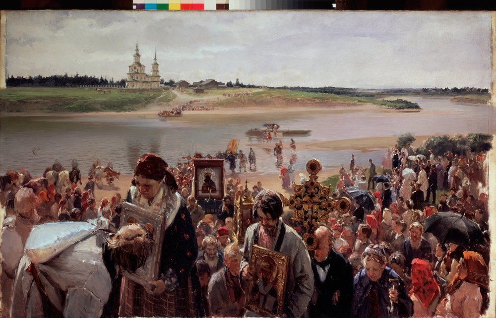 Paasprocessie door Illarion Mikhailovich Pryanishnikov
