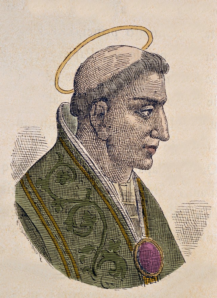 Portret van Paus Zacharias (741-752) door Italian School