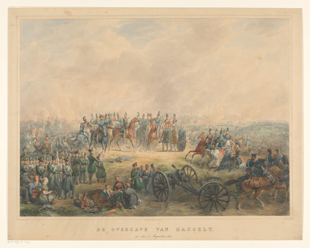 Overgave van Hasselt op 8 augustus 1831 door Izaak Schouman