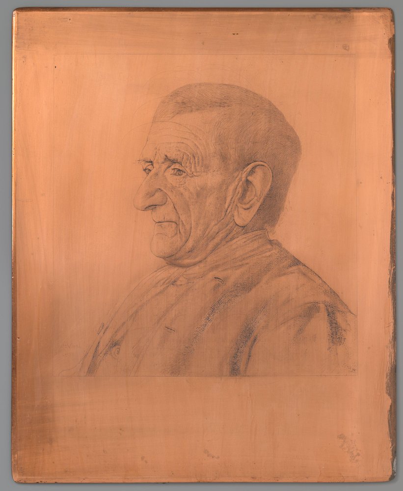 Portret van Jan Schaap door Jan Veth