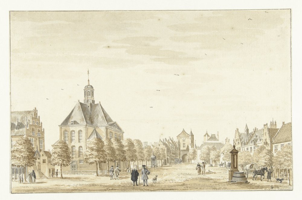 Markt te Emmerik door Jan de Beijer